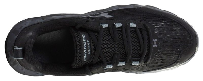Under Armour Men's Charged Assert 9 Camo, Black/Black/Pitch Gray, 10.5 US
