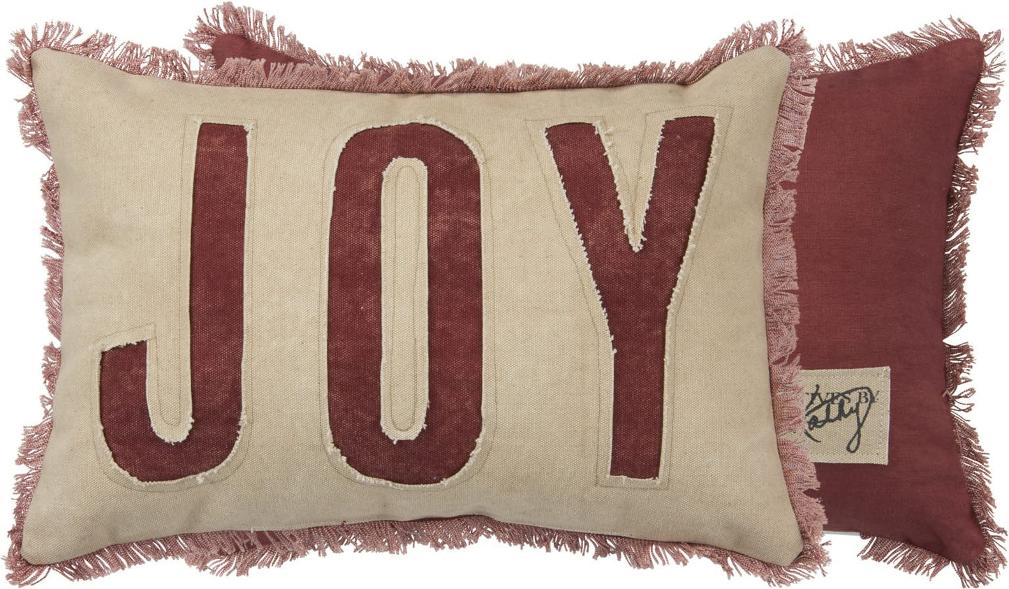 Primitives by Kathy Holiday Joy Cotton Throw Pillow