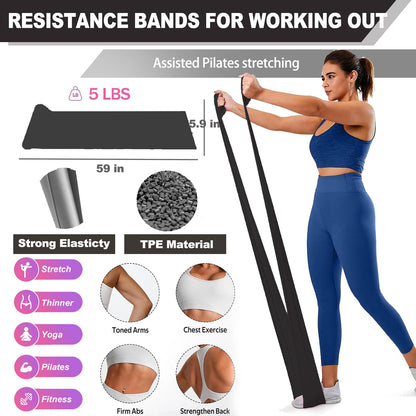 Pilates Ring and Ball Set Bulk, Pilates Equipment with 12 Inch Pilates Circle Rings, Small Yoga Balls, Resistance Bands, Pilate Essential Kit Bulk for Home Workouts Women, Pilates & Yoga Studio