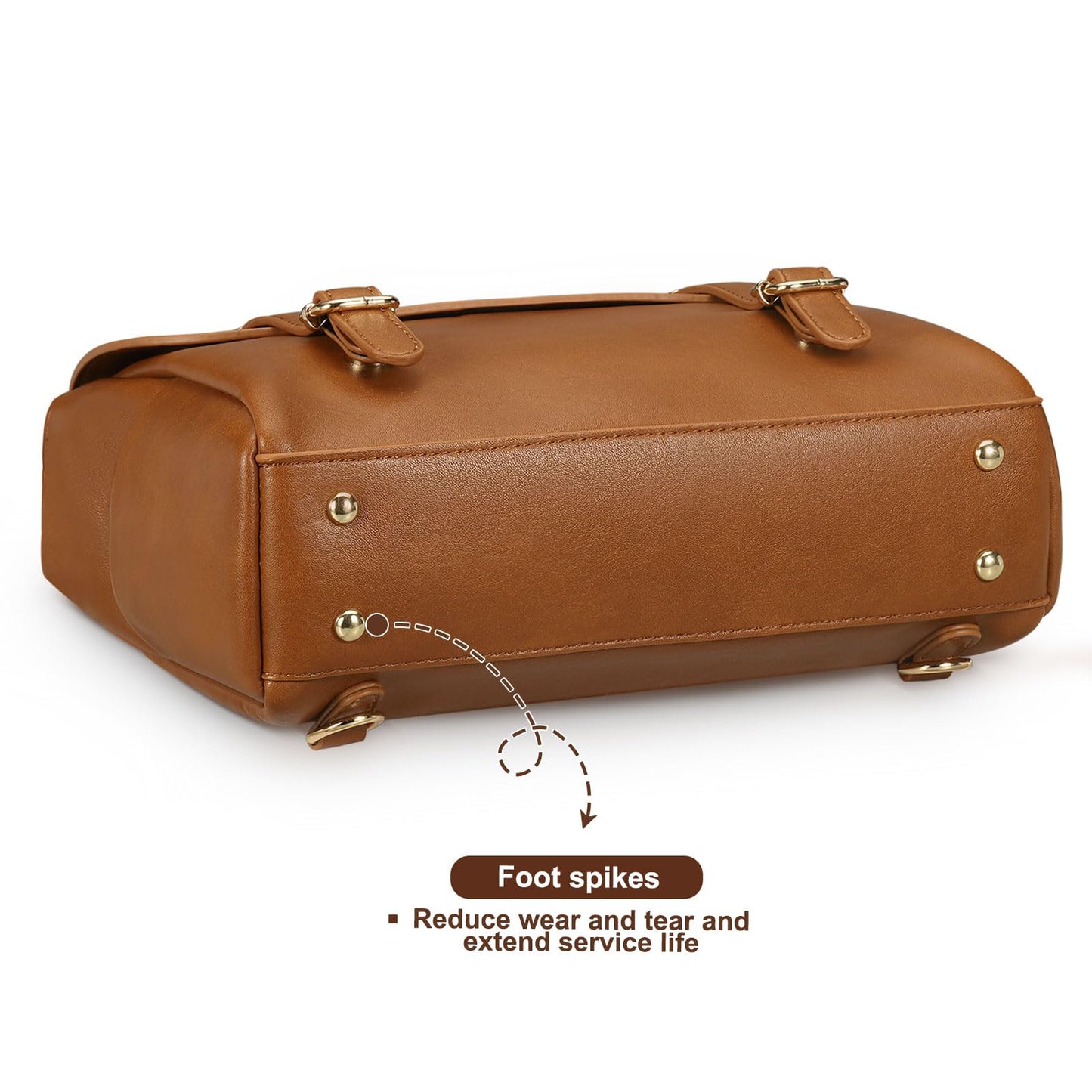 Convgo Mini Backpack Purse for Women, Small Fashion Backpack Vintage PU Leather Shoulder Bag Casual Travel Collage, Brown