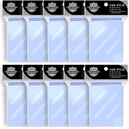1000PS Penny Trading Card Sleeves for Board Game,Standard Size 66 * 91mm,Hold Perfect for Baseball,Football,Magic,Yugioh Card Sleeves