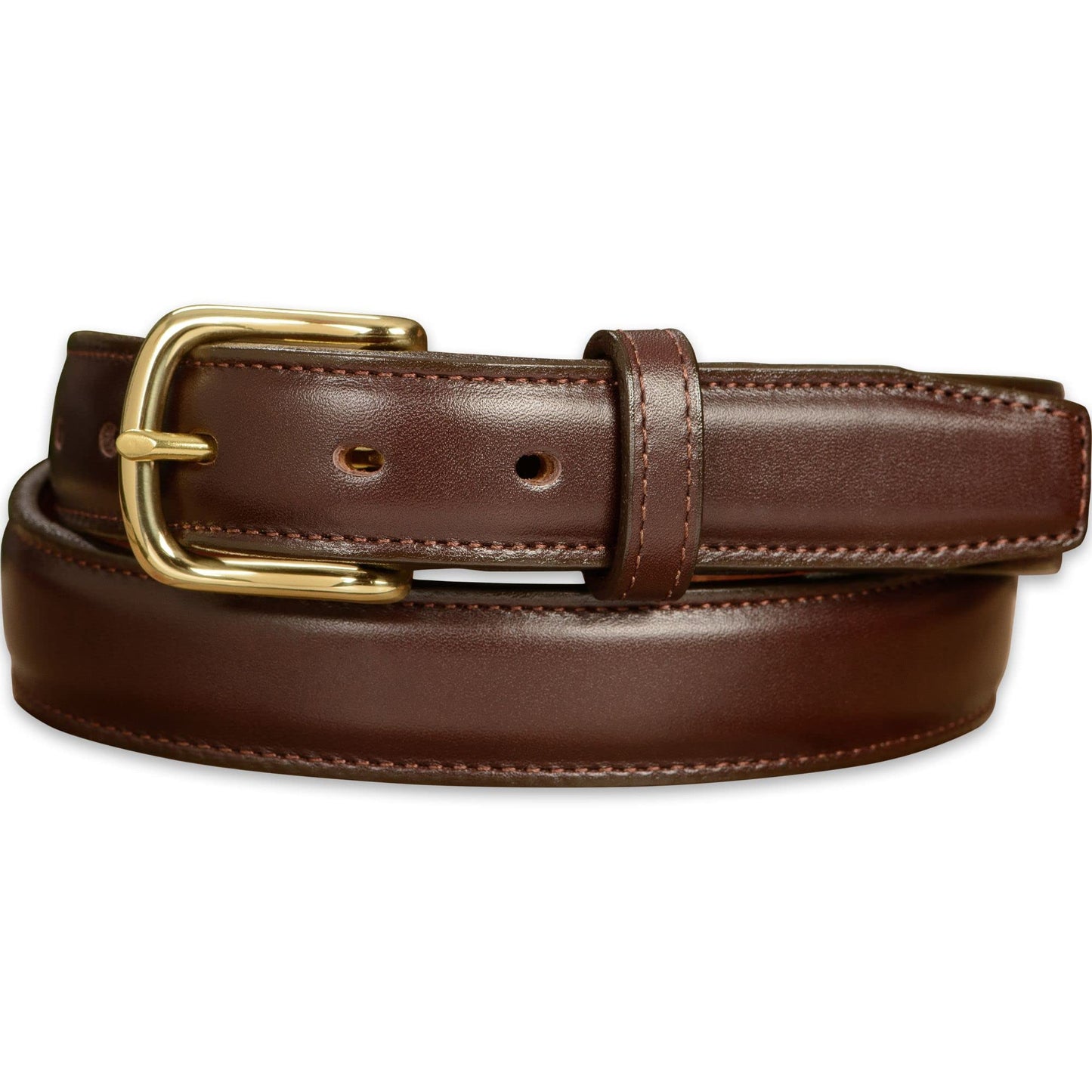 Bullhide Belts Mens Leather Belt for Casual Dress, 1.25" Wide, Brown, 34 Inches