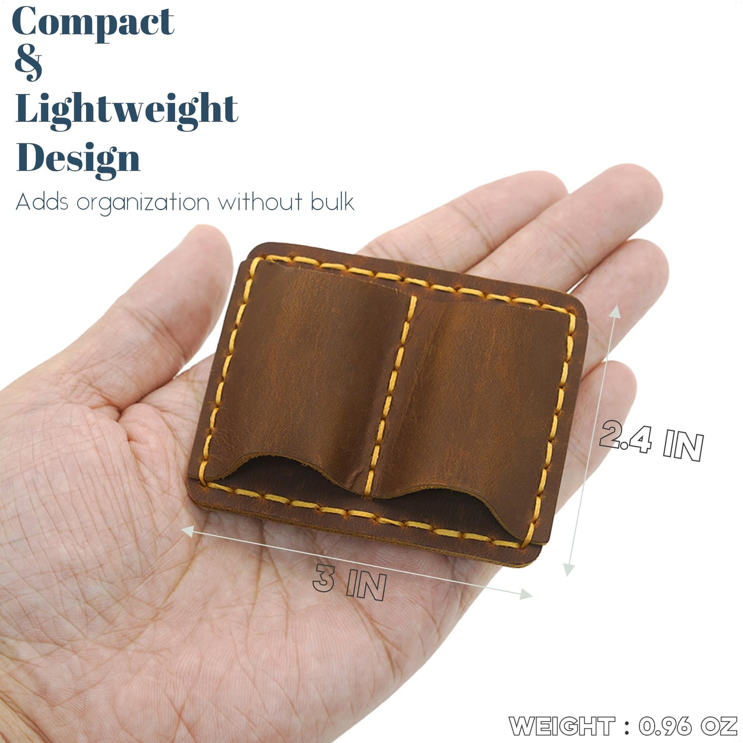 ESSSO Pen Holder for Notebook – Handmade Vintage Top-Grain Leather Notebook Pen Holder with Clip & Pen Loop for Journal, Planner & Bible (Brown)