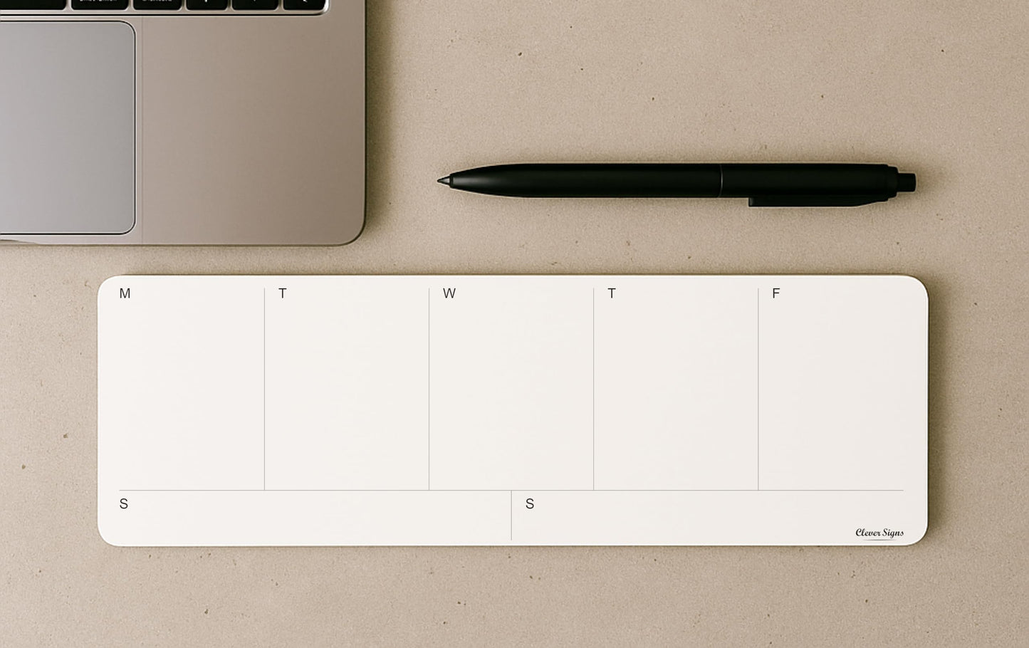 Weekly Planner Pad, Weekly To Do List Notepad, Tear Off Undated Weekly Planner Notepad, 2 Pack, 50 Sheet Each, 4,2" X 11,7", Premium Thick Paper with Cardboard Back Support, Weekly Desk Planner by CLEVER SIGNS
