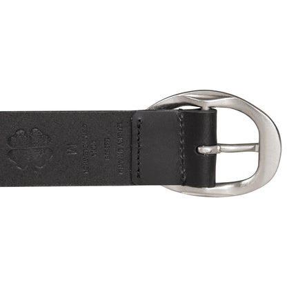Lucky Brand Womens Sculpted Center Bar Buckle Skinny Belt | Leather | Trend | Stylish | Classic | Modern | Jeans - Black, X-Large