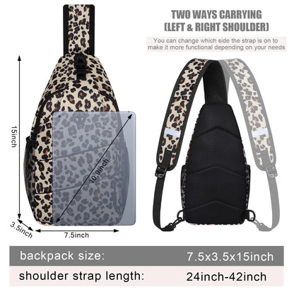 Crossbody Bags for Women Men Trendy Sling Bag Bakpack Casual Chest Bag with Convertible Shoulder Strap