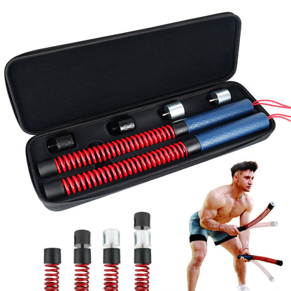 KINEOZ Upgraded Ropeless Battle Ropes for Home Gym, Four Adjustable Weight Levels, Weighted Workout Ropes for HIIT, Cardio and Strength Training Fitness Equipment