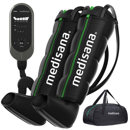 Medisana Leg Compression Massager for Circulation, Compression Boots with 6 Modes & 7 Intensities, Rechargeable Full Leg Massager for Athletes, Muscle Recovery & Pain Relief, Christmas Gifts