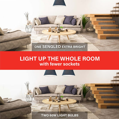 Sengled Smart Light Bulbs, Zigbee Hub Required, Works with Alexa and SmartThings, Voice Control with Google Home and Echo with built-in Hub, Soft White 60W Equivalent A19 Dimmable Smart Bulbs, 4-Pack