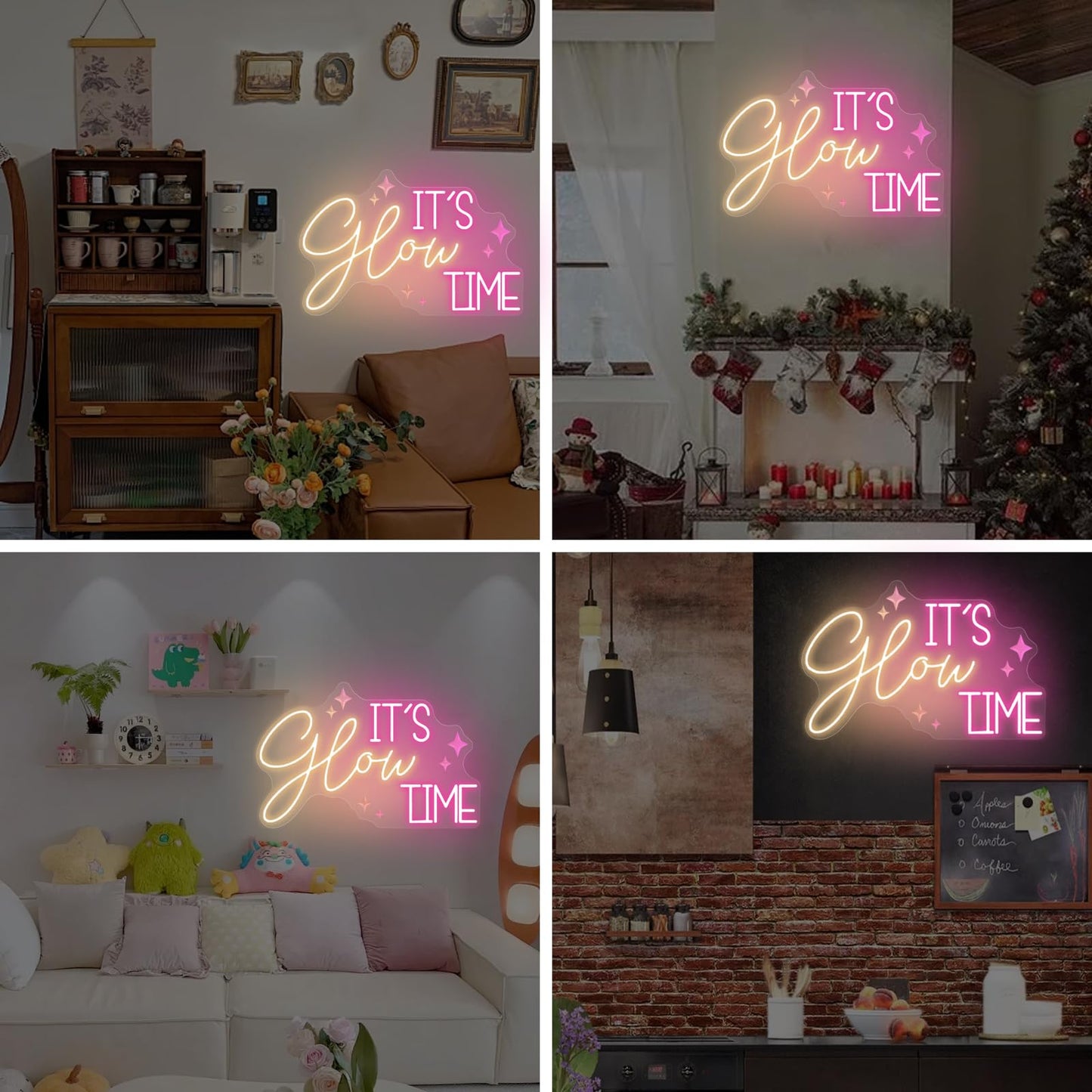 It's Glow Time Neon Sign For Wall Art Decor, Botox Neon Light, Aesthetic Cowgirls Wall Decor, Beauty Salon, Hair Salon Nails Wax Lash Beauty Decoration Wall Neon Sign Aesthetic, Celebrate Party