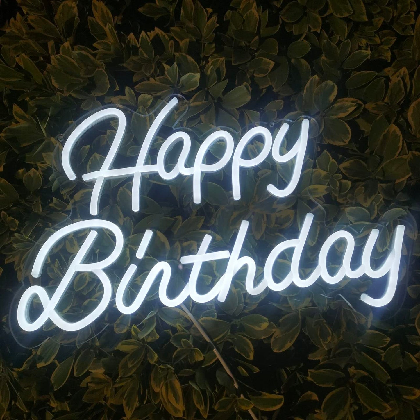 Neon Happy Birthday Sign Wall Decoration Lights Wedding Bar Cafe Christmas Home Party Decoration Kids Gift with Dimmable Switch Reusable Happy Birthday LED Neon USB 16.5x10 Inch