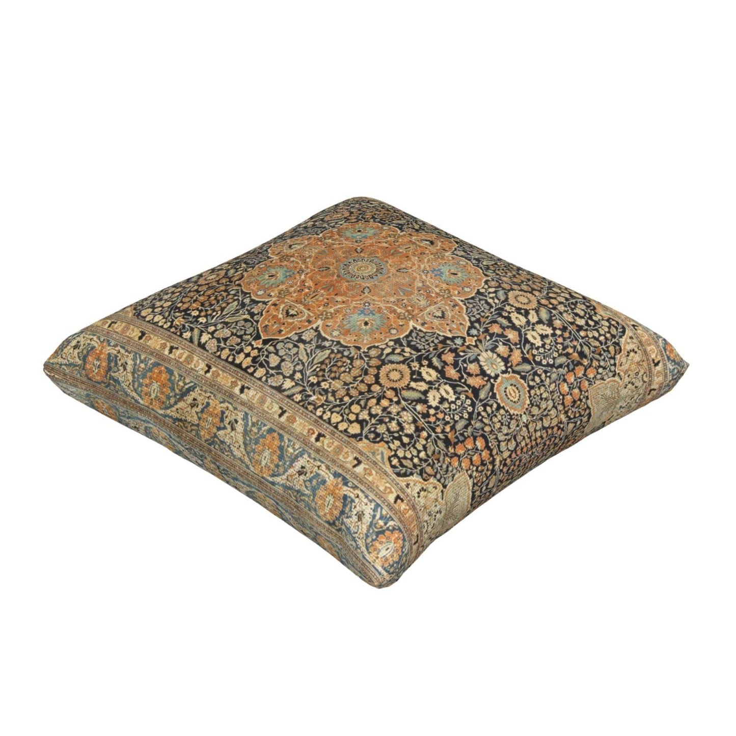 17th Century Turkish Carpet Print Throw Pillow Covers Modern Pillow Cushion Cases, Decorative Square Pillowcases for Sofa Couch Bedroom Living Room Car 20"X20"