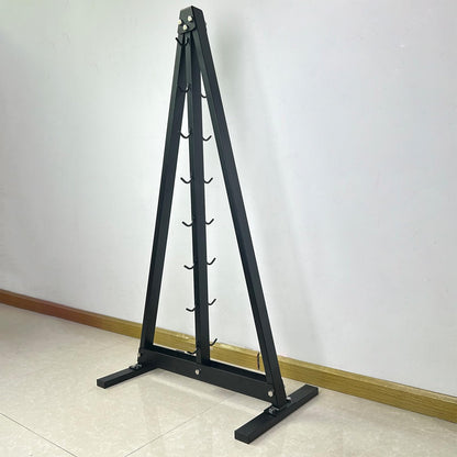 BLUSLM Gym Fitness LAT Pull Down Bar Storage Rack for Mag Grip - Heavy Duty A-Frame Stand for LAT Pulldown Attachments (BIG S-ZHIJIA)
