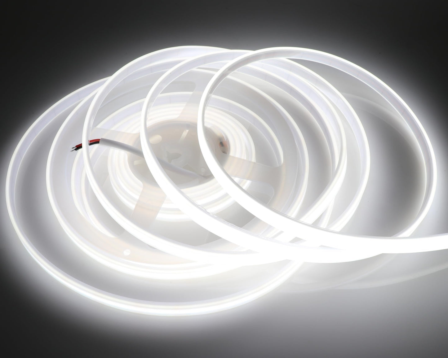 LEDENET COB LED Strip Lights Waterproof IP67 White 6000K DC12V 16.4ft/5m 480LEDs/m CRI94 Dotless LED Rope Lights for Living Room Cabinets Outdoor DIY Lighting