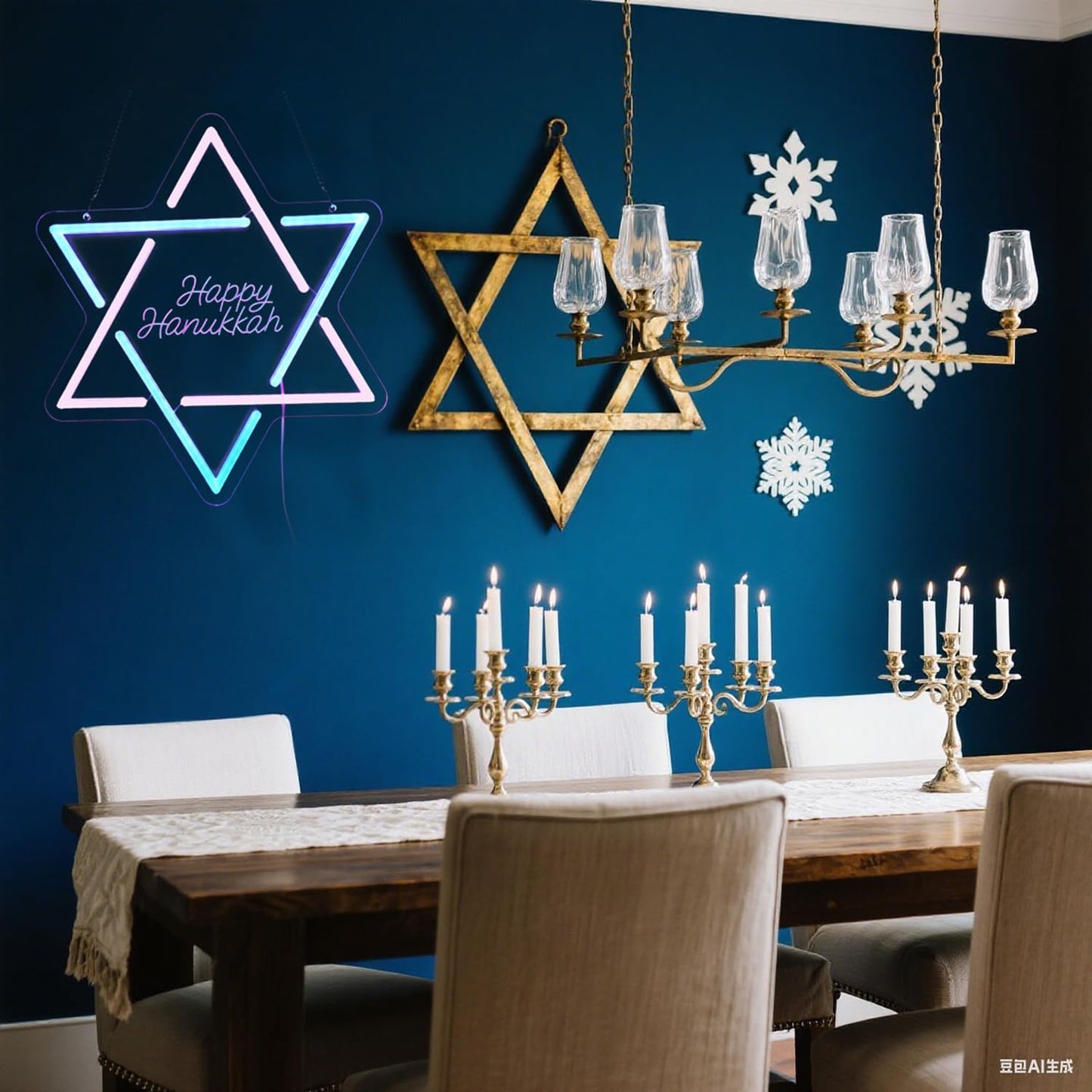 Hanukkah Neon Sign,