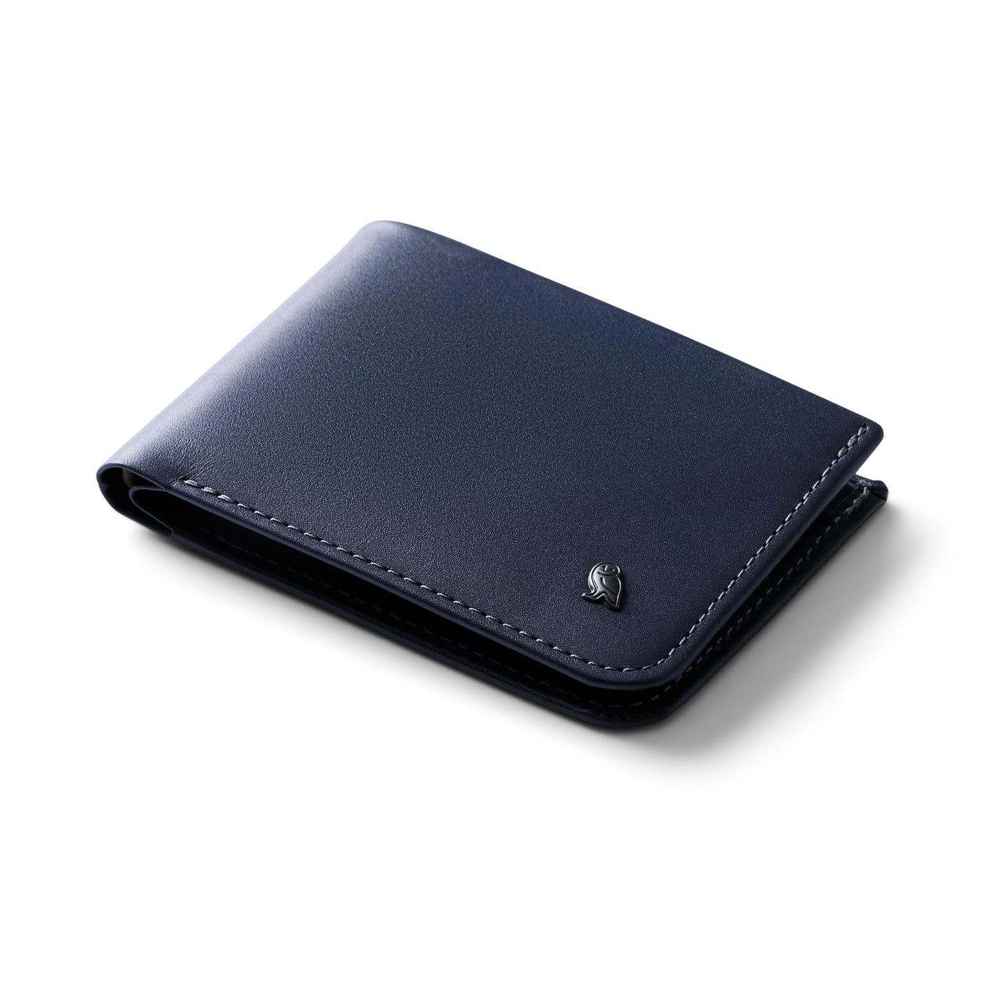 Bellroy Hide & Seek, slim leather wallet, RFID editions available (Max. 12 cards and cash) - Navy