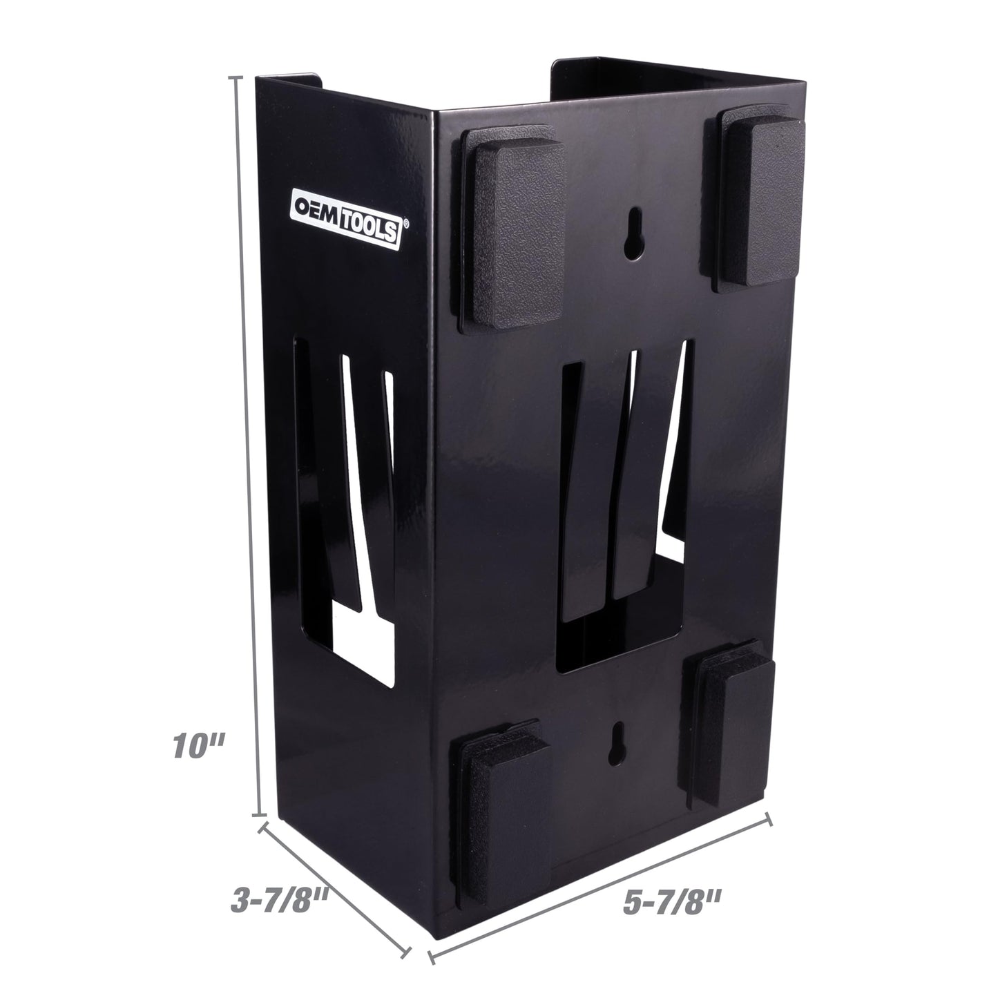 OEMTOOLS 23125 Black Magnetic Glove Dispenser, Disposable Gloves Box Holder, Magnetic Glove Box Holder for Wall Mount