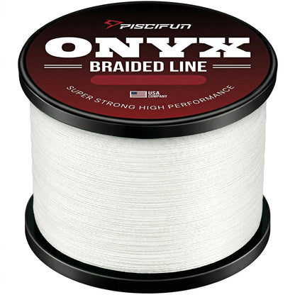 Piscifun Onyx Braided Fishing Line Advanced Superline 500Yd Braid Lines 12lb White