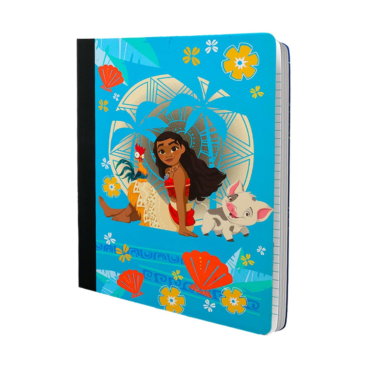 Disney Moana School Supplies - Bundle Composition Notebook, 2 Portfolio Folders, Stickers, More | Moana School Supplies Set for Girls, Kids