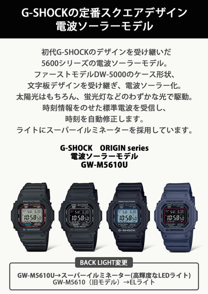 G-Shock CASIO GW-M5610U-2JF [20 ATM Water Resistant Solar Radio Wave GW-M5610 Series] Watch Shipped from Japan