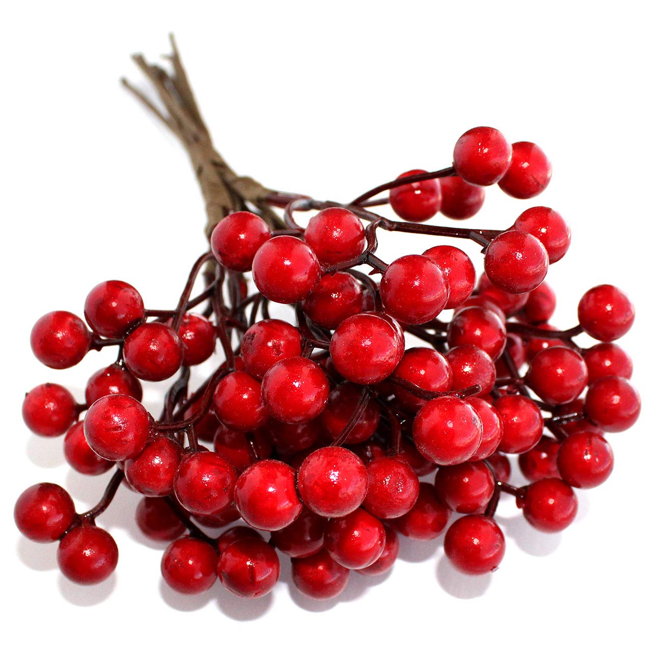 OLYPHAN Red Berry Picks Pip Berry Stems Winter Floral Sprays DIY Crafts, Wreath, Garland, Christmas Berries Ornaments Decoration-Decorative Home Holiday Decor, Table Centerpiece