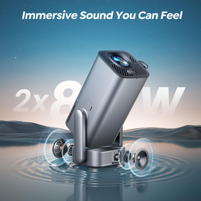 [270°Adjustable Stand/Electric Focus/600ANSI]Mini-Projector with WiFi and Bluetooth, Native 1080P 4K Portable Outdoor Movie Projector, Auto Vertical Keystone, TOPTRO Smart Proyector for Phone/TV Stick
