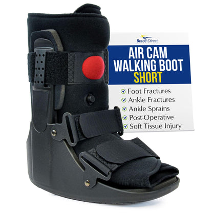 Brace Direct Air CAM Walker Boot for Foot and Ankle Fractures Sprains and Post Surgical Recovery - Lightweight Short Orthopedic Boot (US SHOE: Men 11-12.5 Women 12-13.5)