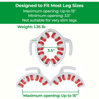 TESMED Cellulite Manual Massager : Made in Italy, Patented with Converging & Diverging Roller Technology. Anti Cellulite Roller for Thighs and Buttock