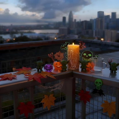 Glass Flameless Pillar Candles Flickering with Remote Timer, Battery Operated LED 3D Moving Flame Real Wax Candles,Remote Included (Honey Yellow Cracked Glass)