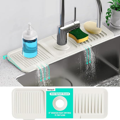 17.7inch Faucet Mat for Kitchen Sink Faucet Mat Kitchen Sink Splash Guard