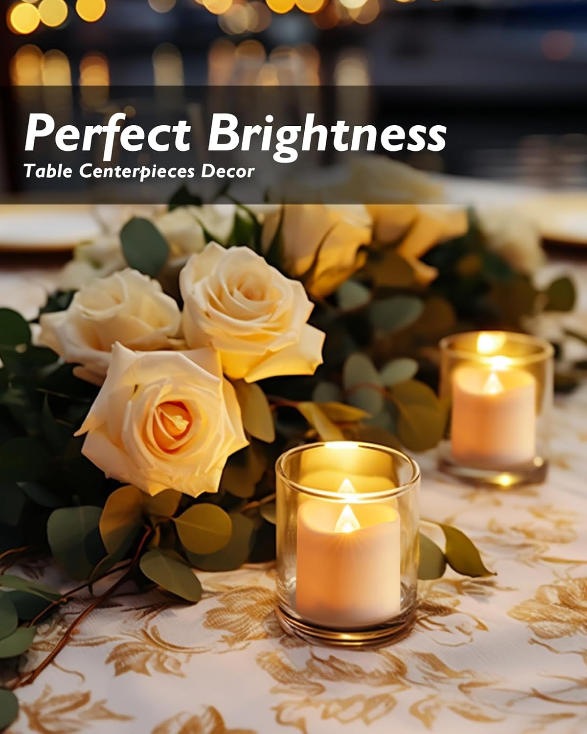 Homemory 24Pack Timer Flameless LED Votive Candles, Long Lasting Battery Operated Tea Light with Timers, 6 Hours On and 18 Hours Off Cycle Automatically for Wedding, Table Decorations (Warm White)