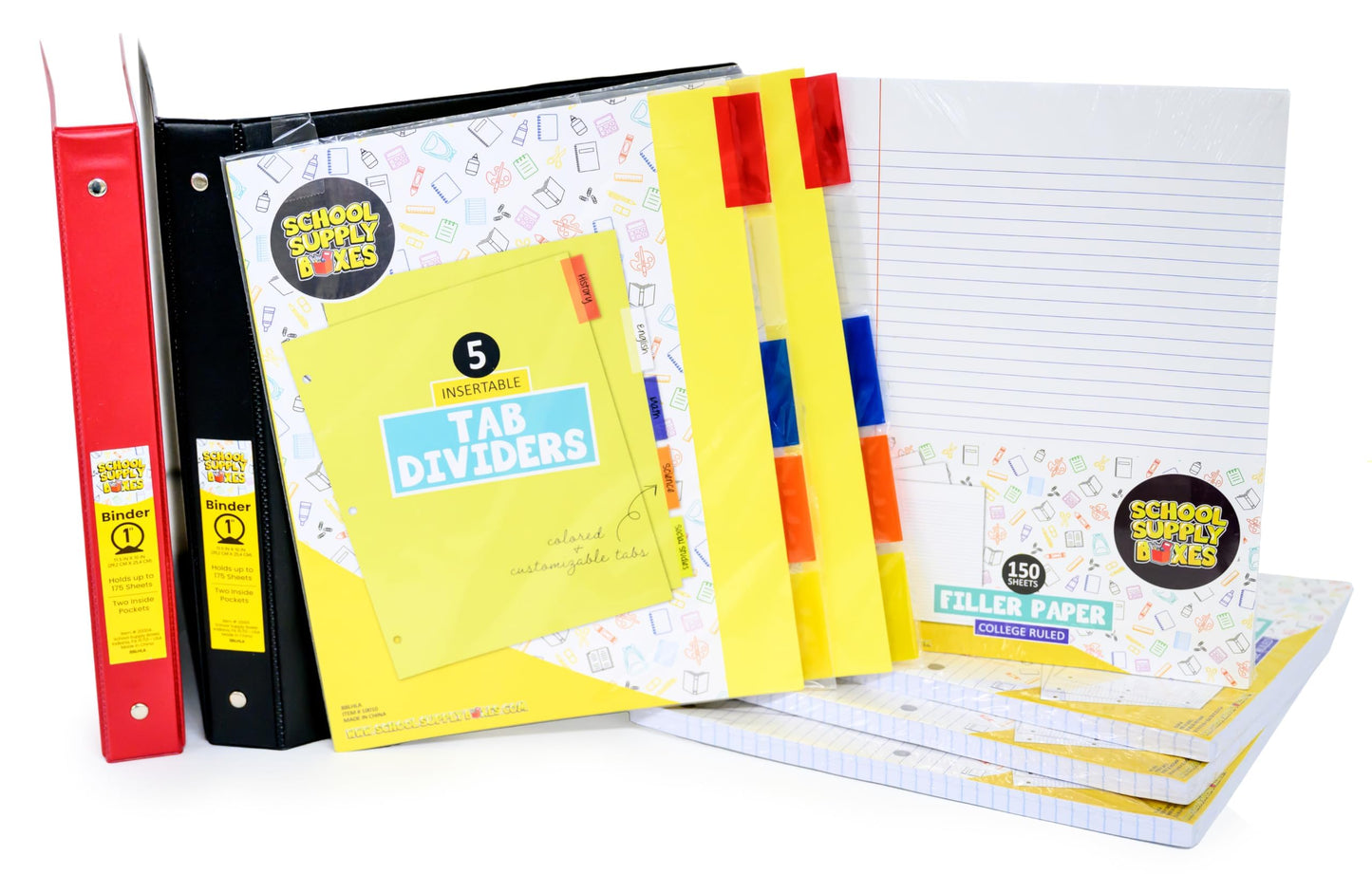 Mega Back to School Bundle | 1 Box - 474 Pieces per Box | School Supply Boxes - Back to School Essentials | Includes All of Your Back to School Needs for Students & Teachers