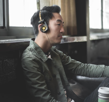 Koss Porta Pro Limited Edition Black Gold On-Ear Headphones, in-Line Microphone, Volume Control and Touch Remote Control, Includes Hard Carrying Case, Wired with 3.5mm Plug, Black and Gold