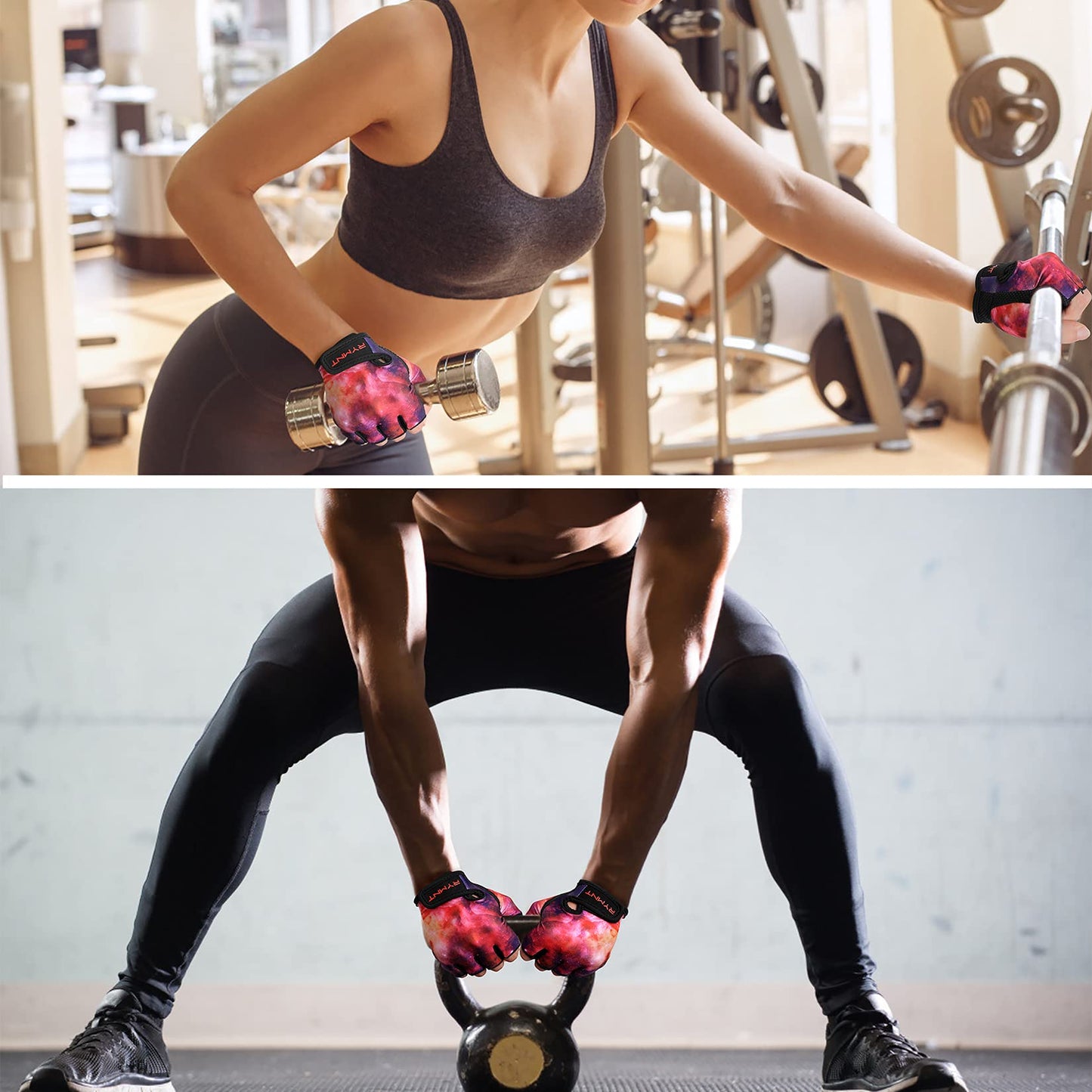 ZEROFIRE Workout Gloves for Women Men - Weight Lifting Gloves with Full Palm Protection & Extra Grip for Women Gym, Weightlifting, Weight Lift, Rowing, Exercise, Sport, Cycling