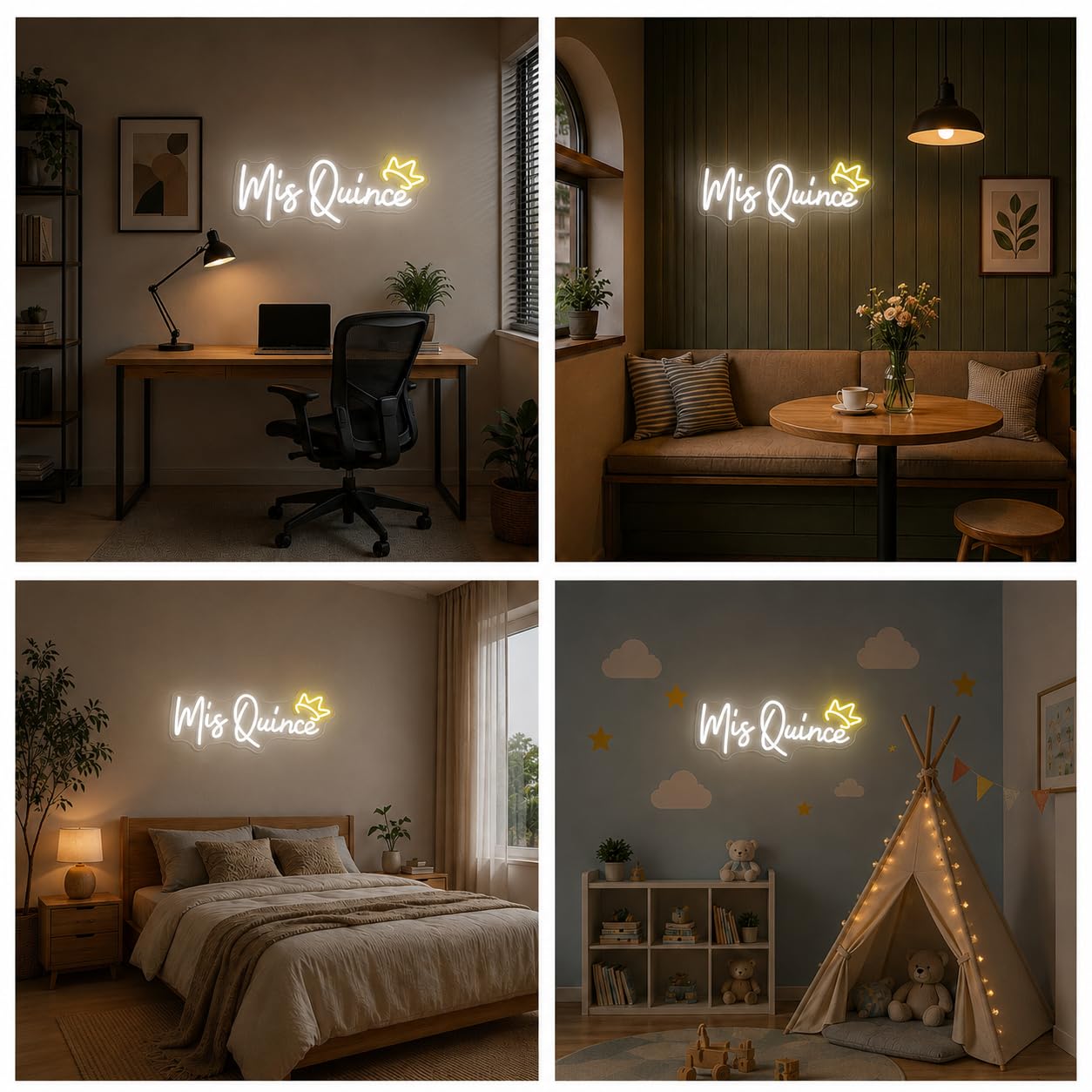 Mis Quince Neon Sign, USB Pink Neon Lights for Wall Decor LED Night Light Signs Birthday Party Bedroom Living Room Christmas Business Decorations Girl Boy Gift
