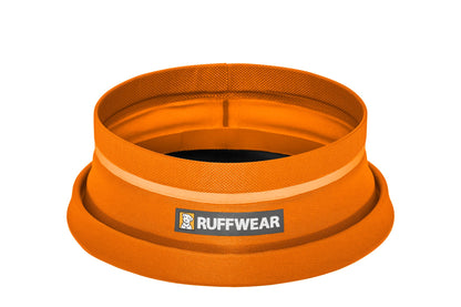 Ruffwear, Bivy Bowl Collapsible Ultralight and Packable Dog Bowl, Salamander Orange, Medium
