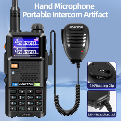 BAOFENG Radio Ham Radio Handheld Long Range UV-5RM 10W Upgrade of BAOFENG UV-5R, Rechargeable Two Way Radios with Chirp Compatible, 2500mAh USB-C Charging Battery for Survival Gear Camping, 2 Pack