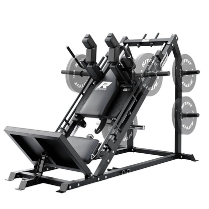 RitFit Gazelle Pro 3 in 1 Leg Press and Hack Squat Machine - High-Tensile Steel Leg Press Machine, 2000lbs Capacity, Adjustable Angles with Weight Storage