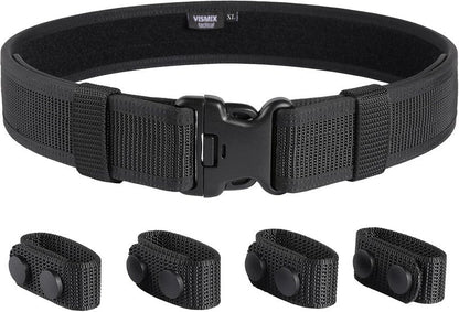 Police Duty Belt - 2" Nylon Security Belt for Law Enforcement | Includes 4 Belt Keepers