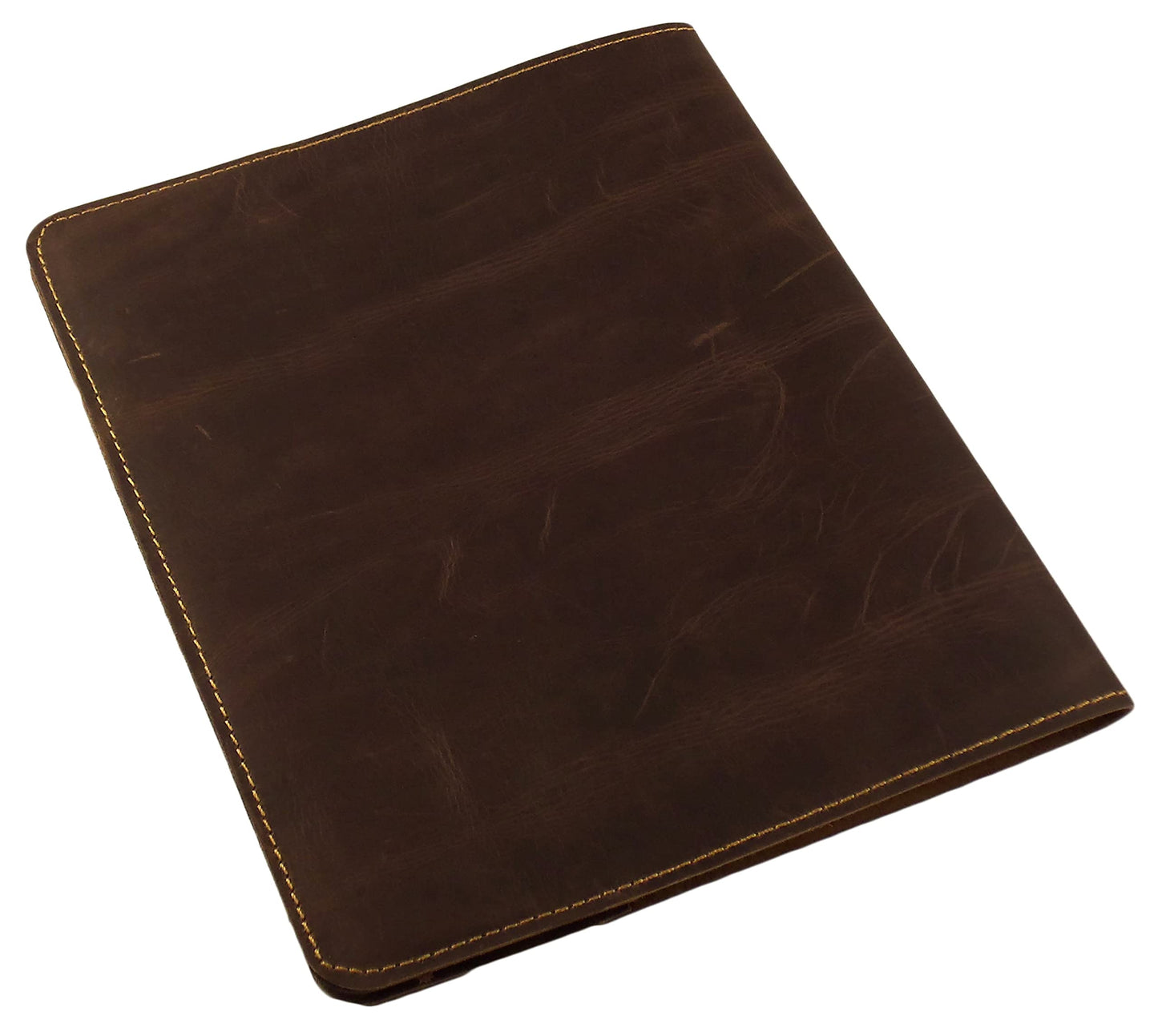 Rustic Ridge Refillable Leather Composition Notebook - Composition Notebook Cover - Leather Notebook Cover - Fits Moleskine XL 9.75" x 7.5" (Vintage Brown)