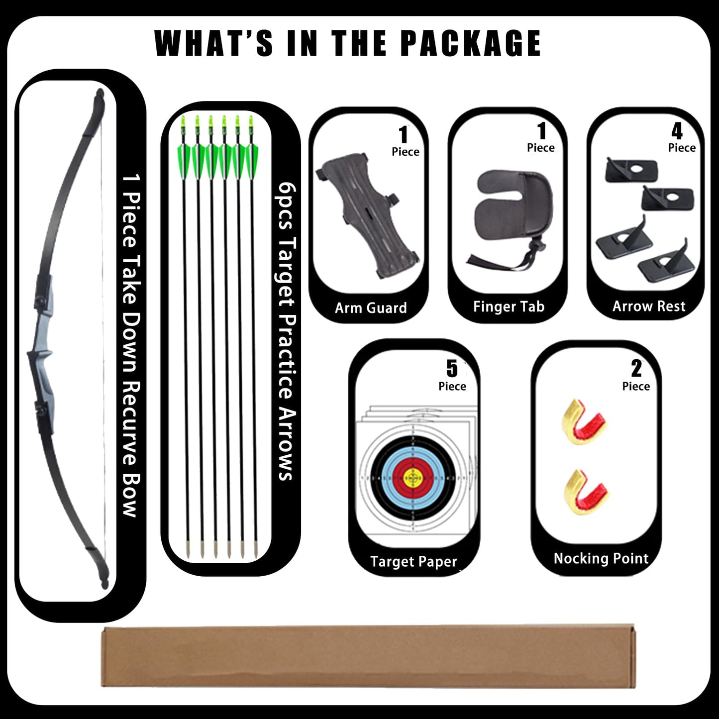 SOPOGER Archery Bow and Arrow Adult - Takedown Recurve Bows Archery Set for Adults Youth Beginner 20lbs 30lbs 40lbs Left and Right Handed Outdoor Target Practice Hunting (PRO KIT 20LBS)