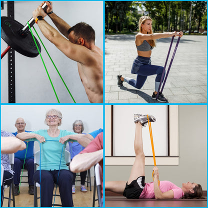WEKEFON Pull Up Assistance Bands Set - Heavy Duty Resistance Bands for Men & Women, Crossfit, Fitness & Mobility Training Set of 5