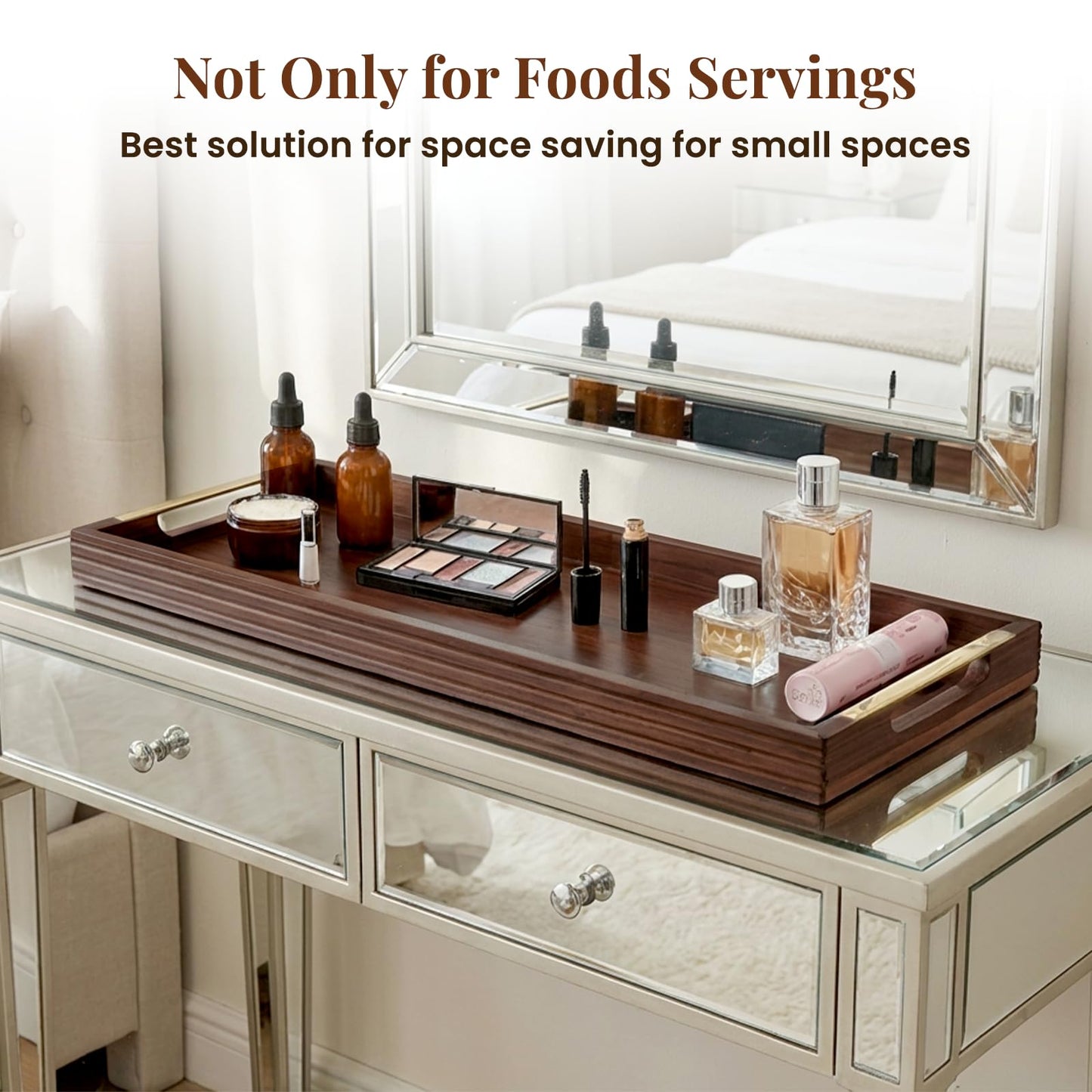 36" Acacia Wooden Charcuterie Board with Handles, Extra Long Cheese & Serving Tray for Party Appetizers, Bread, Meat & Fruit Display, Natural Wood Kitchen Platter for Entertaining