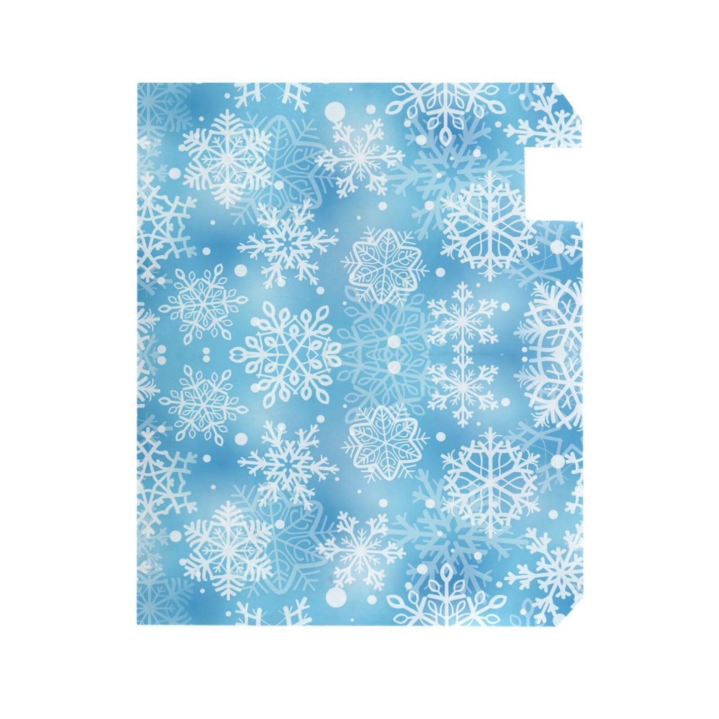 ALAZA Light Blue White Snowflakes Magnetic Mailbox Cover MailWraps Garden Yard Home Decor for Outside Oversized-25.5" x20.8"