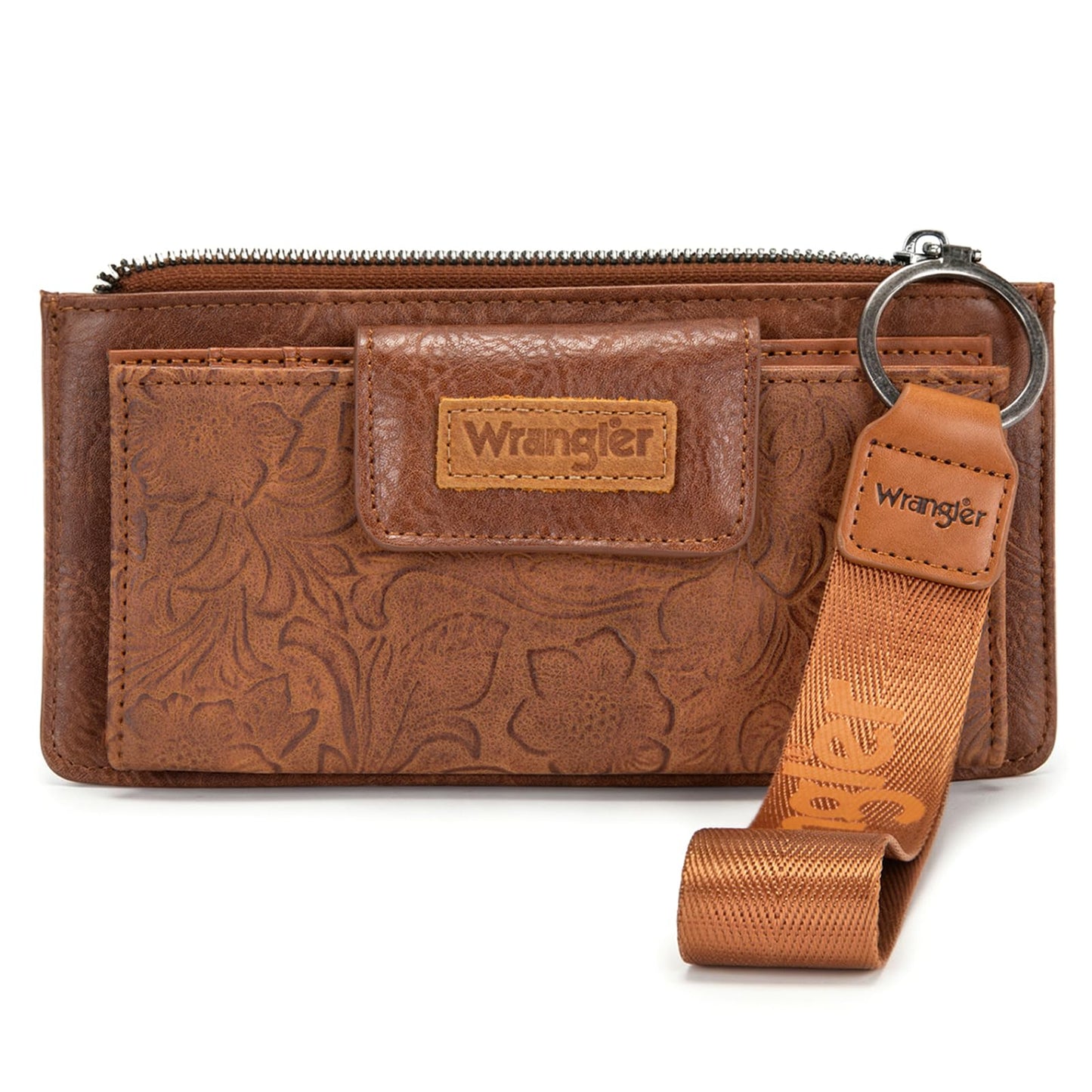 X Wrangler Wallets for Women Wristlet Bifold Wallet Ladies Tooling RFID Blocking Wallets with Zipper Pocket