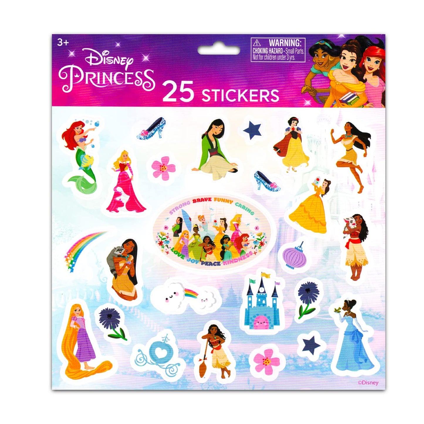 Disney Princess Backpack 6 Pc Activity Bundle with 16" Backpack, Lunch Bag, Water Bottle, and More | Disney Princess School Supplies