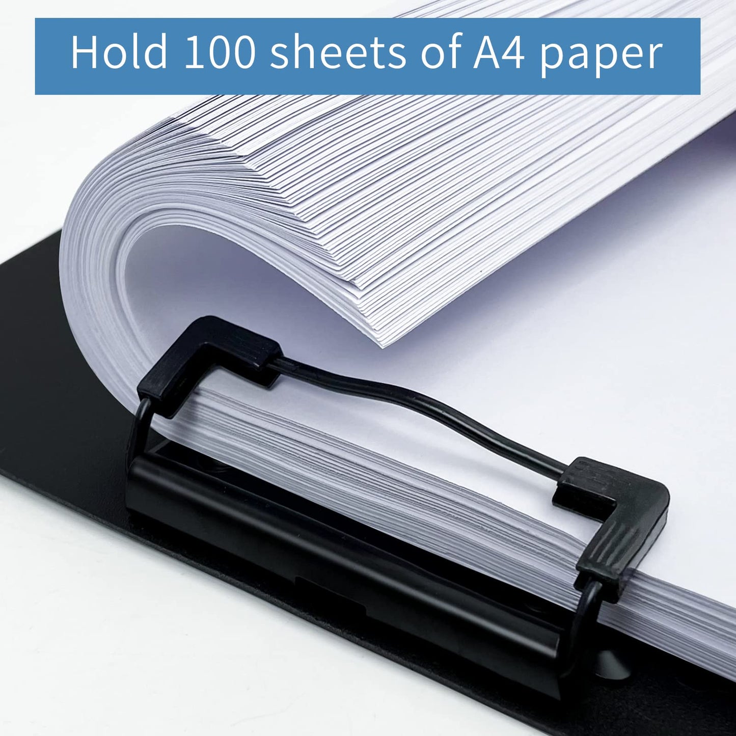 A4 Clipboard Folder,5 Pack Foldable Clipboards with Pocket,Clip Board for Office School Business Classroom(Black)