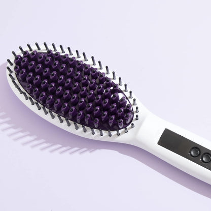 InStyler Straight UP Ceramic, Professional, Heated Styling Brush| Digital Temperature Display| 65 Individual Ceramic Heating Pla