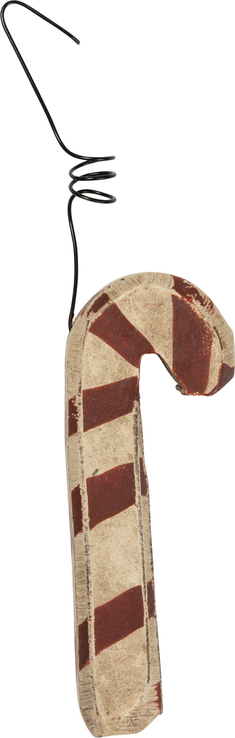 Primitive Style Wooden Candy Cane Ornament Set of 24