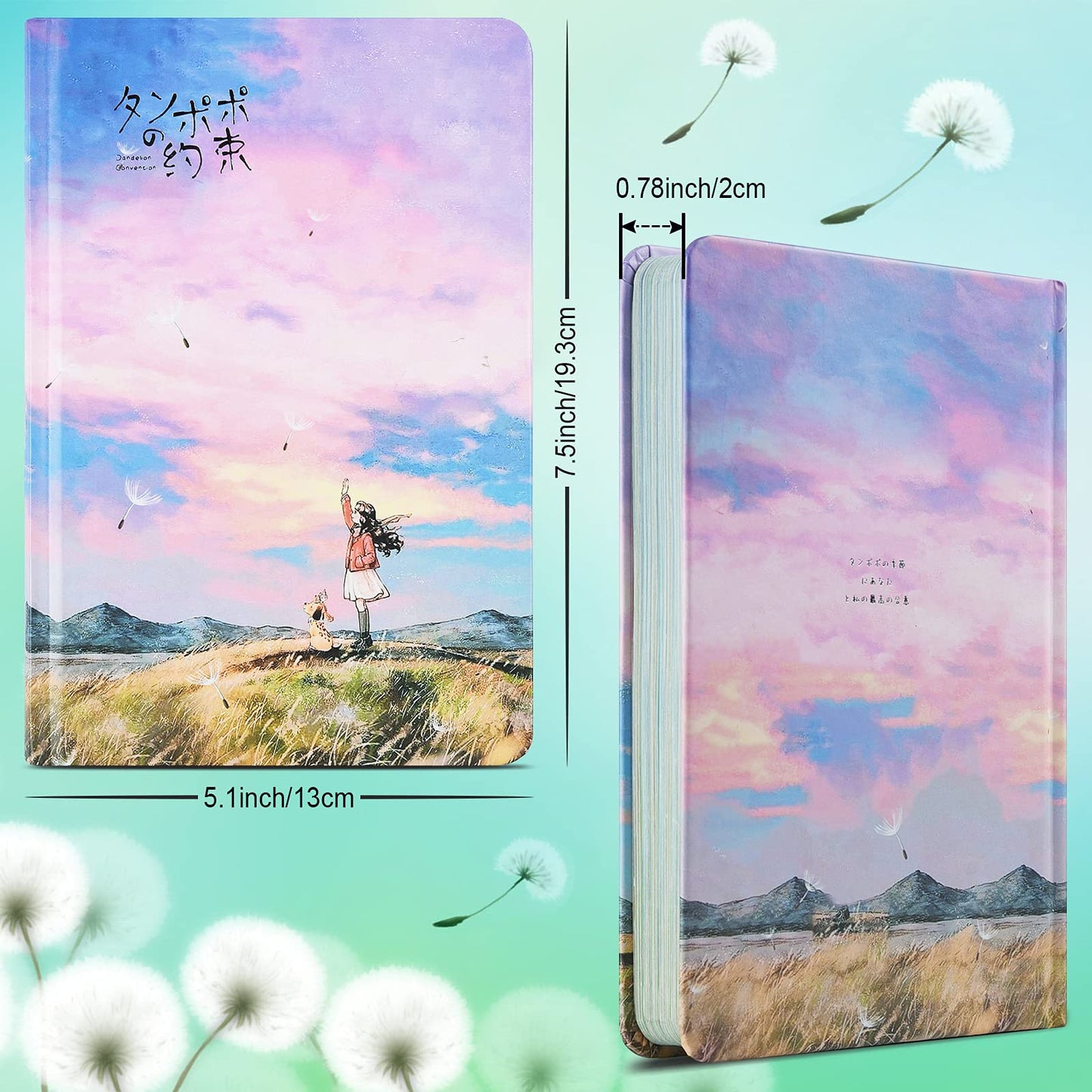 Asten Colorful Blank Journal, Writing Journal Notebook for Women, Hardcover Notepad Personal Dairy Journal to write in for Women Girl Gift, Ribbon Book Mark, 256 Pages Unlined (Hello, Future)